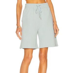 Jonathan Simkhai Avery French Terry Drawstring Basketball Shorts in Tide S NWT